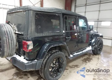 2023 Jeep Wrangler 4Xe Sahara 4X4 из США, поврежденный, VIN 1C4JJXP61PW580094